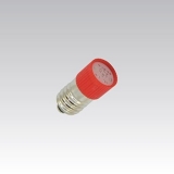 LED žárovka 220-230V/015 červená E10