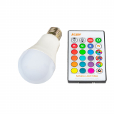 LED žárovka RGBW E27 5W 360° - RGB + Teplá bílá