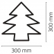 Vánoční osvětlení Emos 30 LED stromek IP20 teplá bílá 