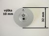 Mini LED ovladač RF DIM1 - Stříbrný kulatý mini