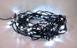 LED venkovní vánoční řetěz, 400 LED, 20m, přívod 5m, 8 funkcí, IP44, studená bílá