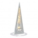 LED vánoční pyramida, otáčecí, 3D efekt světla, 45cm, 230V, teplá bílá
