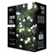 200 LED dekor. osvětlení - kulička 20M studená bílá, časovač