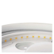 LED přisazené svítidlo Cori, kruhové bílé 32W teplá b., IP44