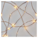 LED vánoční nano řetěz, 2× AA, 1,9m, teplá bílá, časovač