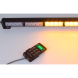 LED světelná alej, 32x 3W LED, oranžová s displejem 910mm, R10 R65