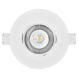 LED bodové svítidlo Exclusive bílé, kruh 5W neutrální bílá