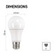 LED žárovka Classic A60 10.5W E27 teplá bílá 3ks