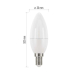 LED žárovka Classic Candle 6W E14 teplá bílá