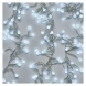 LED vánoční řetěz – ježek, 2,4m, venkovní, studená bílá,čas.
