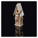 LED vánoční domek dřevěný, 33cm, 2× AA, teplá bílá, časovač