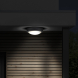 LED venkovní osvětlení kulaté, šedé, 13W, 910lm, 4000K, IP54, 17cm