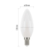 LED žárovka Classic Candle 8W E14 teplá bílá