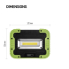 COB LED nabíjecí pracovní reflektor P4533, 1000 lm, 4400 mAh