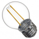 LED žárovka Filament Mini Globe 2W E27 neutrální bílá