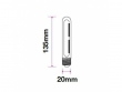 LED Filament tubulární žárovka čirá T20 4W/230V E14 4000K/400Lm/300°/A++
