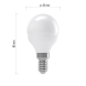 LED žárovka Basic Mini Globe 8W E14 teplá bílá