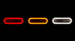 světlo poziční W198 12+24V neon oranžové 