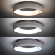 LED stropní světlo kulaté Treviso, 48W, 2880lm, stmívatelné, dálkové ovládání, bílá