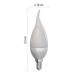 LED žárovka Classic Candle Tail 6W E14 teplá bílá