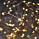  vánoční řetěz měděný, 100x mini LED, 10m, 3 x AA, teplé světlo