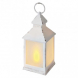 LED dekorace –  lucerna mléčná, 6x 3x AAA, bílá, vintage