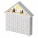 LED adventní kalendář, 35x30cm, 2x AA, vnitřní, teplá bílá
