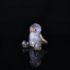 LED vánoční tučňák, 20cm, 3× AA, vnitřní, studená bílá, čas.
