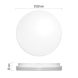 LED přisazené svítidlo TORI, kruhové bílé 24W teplá b., IP54