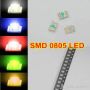 LED dioda SMD 0805 bílá studená
