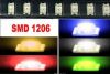 LED dioda SMD 1206 studená bílá
