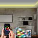  Wifi Smart LED světelný pás, RGB, 5m, sada s 12V adaptérem a dálk. ovladačem, 7,2W/m, IP20