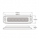 PROFI SLIM výstražné LED světlo vnější, oranžové, 12-24V, ECE R65