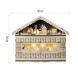 LED adventní kalendář dřevěný, 40x50 cm, 2x AA, vnitřní, teplá bílá, časovač
