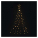 LED vánoční strom kovový, 180 cm, venkovní i vnitřní, teplá bílá, časovač