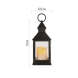 LED dekorace – lucerna antik černá blikající, 3x AAA, vnitřní, vintage, časovač