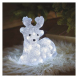 LED vánoční jelínek, 27 cm, venkovní i vnitřní, studená bílá, časovač