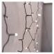 Standard LED spojovací vánoční řetěz – záclona, 1x2 m, venkovní, studená bílá, časovač
