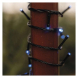 Standard LED spojovací vánoční řetěz, 10 m, venkovní i vnitřní, modrá