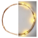 LED vánoční nano řetěz měděný, 0,9 m, 2x AA, vnitřní, teplá bílá, časovač