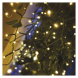LED vánoční rampouchy, 10 m, venkovní i vnitřní, teplá bílá, programy