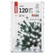 LED vánoční řetěz, 12 m, venkovní i vnitřní, studená bílá, programy