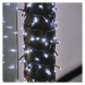 LED vánoční řetěz – ježek, 12 m, venkovní i vnitřní, studená bílá, časovač