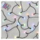LED vánoční cherry řetěz – kuličky, 10 m, RGB, ovladač, programy, časovač