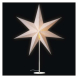 Svícen na žárovku E14 s papírovou hvězdou bílý, 67x45 cm, vnitřní