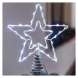 Standard LED spojovací vánoční hvězda, 28,5 cm, venkovní i vnitřní, studená bílá, časovač