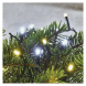 LED vánoční řetěz, 18 m, venkovní i vnitřní, teplá/studená bílá, časovač