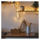 LED vánoční řetěz – ježek, 6 m, venkovní i vnitřní, vintage, časovač