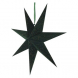 LED hvězda papírová závěsná, zelená, 60 cm, vnitřní