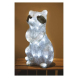 LED dekorace – svítící mýval, 39 cm, venkovní i vnitřní, studená bílá, časovač